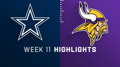 Dallas Cowboys vs. Minnesota Vikings  2022 Week 11 Game Highlights 