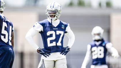 Dallas Cowboys safety Israel Mukuamu (24) celebrates a 20-17 win