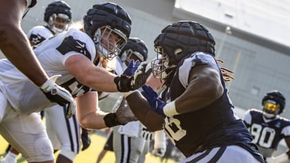 Falcons kickoff joint practice for day 12 of 2023 AT&T Training