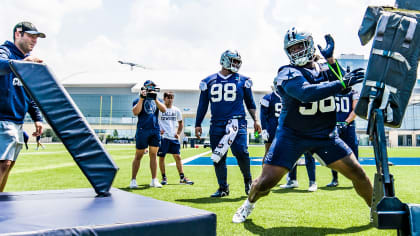 Dallas Cowboys defensive tackle Osa Odighizuwa (97) lines up for