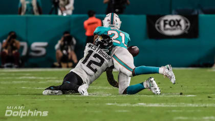 Can't-Miss Play: Miami Dolphins defensive back Xavien Howard's  scoop-and-score sparked by defensive back Eric Rowe's hit-stick tackle on  Akins