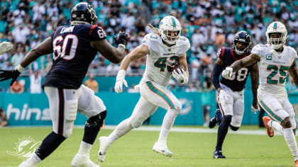 The Houston Texans fall 28-3 to the Miami Dolphins in their preseason home  opener, despite an early interception by the defense.