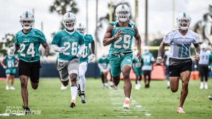 Miami Dolphins Minkah Fitzpatrick Aqua Green Nike on Field 