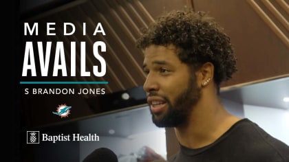 Brandon Jones meets with the media