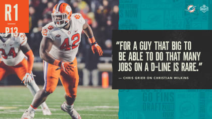 Christian Wilkins Shoulder-Bumps Goodell