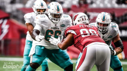 Miami Dolphins guard Solomon Kindley (66) walks on the sidelines during an  NFL football game against the Baltimore Ravens, Thursday Nov. 11, 2021, in  Miami Gardens, Fla. (AP Photo/Doug Murray Stock Photo - Alamy