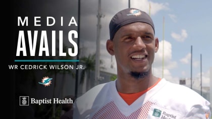 Miami Dolphins wide receiver Cedrick Wilson Jr. (11) warms up before an NFL  preseason football game against the Houston Texans, Saturday, Aug. 19,  2023, in Houston. (AP Photo/Tyler Kaufman Stock Photo - Alamy