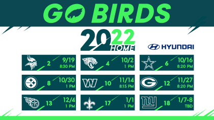 Eagles 2022 home schedule