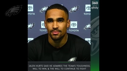 Philadelphia Eagles quarterback Jalen Hurts talks wide receiver AJ Brown  importance of football and teammates in his life