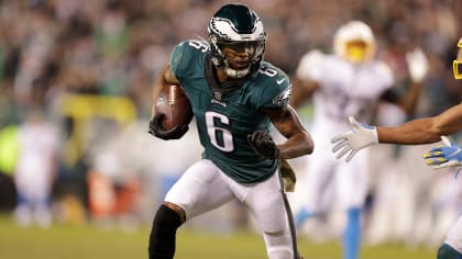 Philadelphia Eagles tight end Dallas Goedert (88) has his jersey ripped  during the second half of an NFL football game against the Los Angeles  Chargers on Sunday, Nov. 7, 2021, in Philadelphia. (AP Photo/Matt Rourke  Stock Photo - Alamy