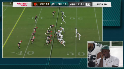 Philadelphia Eagles linebacker Nolan Smith's pressure forces Cleveland  Browns rookie quarterback Dorian Thompson-Robinson into Eagles defensive  tackle Marlon Tuipulotu's mitts for a sack