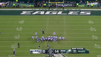 Philadelphia Eagles place kicker Jake Elliott looks on during the