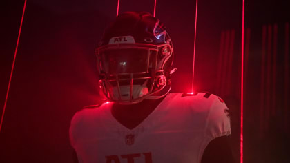 Atlanta Falcons wide receiver Christian Blake #13 runs out of the tunnel  during pregame against the …