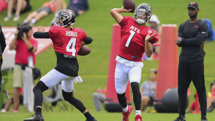 Teez Tabor is mic'd up in Mercedes-Benz Stadium, AT&T Training Camp