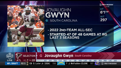 Falcons select Jovaughn Gwyn with No. 225 pick in 2023 draft