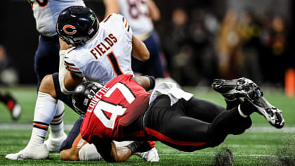 Atlanta Falcons defensive tackle Abdullah Anderson (98) watches a