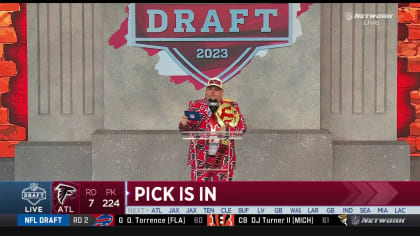 Falcons select DeMarcco Hellams with No. 224 pick in 2023 draft