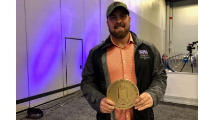 Atlanta Falcons' Ben Garland wins Salute To Service Award