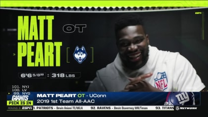 Giants take UConn OT Matt Peart with No. 99 pick