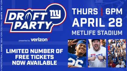 Giants Draft Party  Giants Draft Party Presented by Verizon