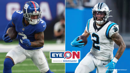 Carolina Panthers safety Jeremy Chinn plays against the New England Patriots  during the second half of an NFL football game Sunday, Nov. 7, 2021, in  Charlotte, N.C. (AP Photo/Jacob Kupferman Stock Photo 