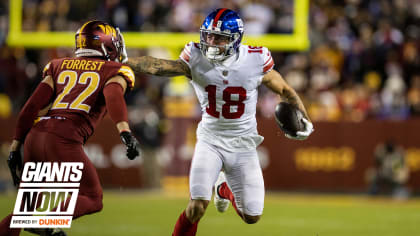 Giants' Isaiah Hodgins received NFL education from father and