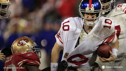 Photos: History of Giants helmets