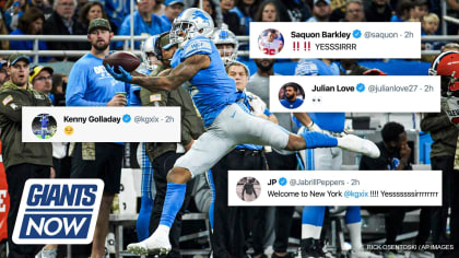 Giants land Lions free agent WR Kenny Golladay: source