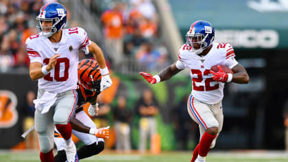 August 22, 2019: New York Giants wide receiver Brittan Golden (83) during  NFL football preseason game action between the New York Giants and the  Cincinnati Bengals at Paul Brown Stadium in Cincinnati