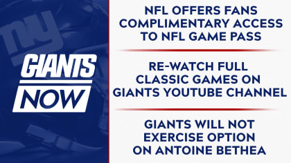 Re-Watch full classic games on Giants   channel