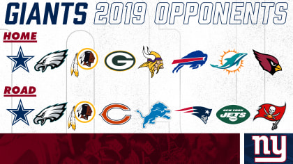 New York Giants 2019 schedule released