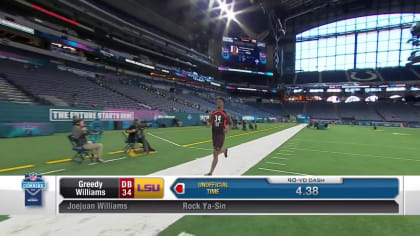 Temple cornerback Rock Ya-Sin runs an official 4.51 40-yard dash at 2019  combine