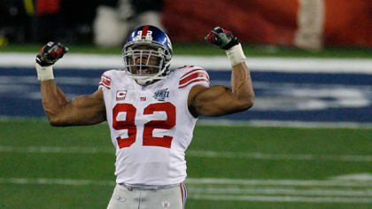 Move to left end early in his career set Michael Strahan on a path