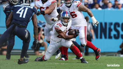 Barkley runs 164 yards, Daboll's Giants rally from 13 down to beat Titans