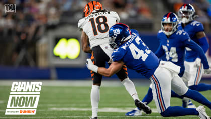 Newly drafted Giants LB Micah McFadden looks up to Blake Martinez