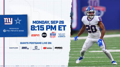 New York Giants vs. Dallas Cowboys: How to Watch, Listen & Live Stream Week  3