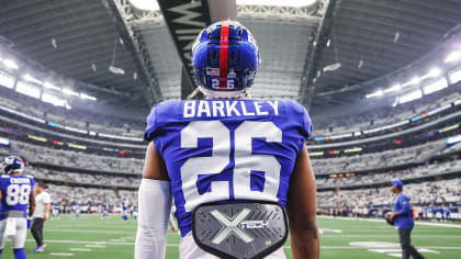 Giants RB Saquon Barkley stifled by Steelers D in 'MNF' loss