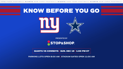 dallas cowboys versus new york giants tickets