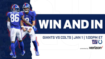 New York Giants vs. Indianapolis Colts: How to Watch, Listen & Live Stream  Week 17