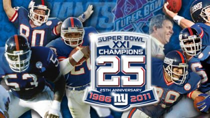 SUPER BOWL XXI CHAMPION 1986 NEW YORK GIANTS