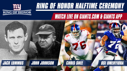 Giants to induct seven champions into their Ring of Honor - Big