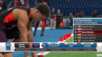 Buckner clocks 5.05 in the 40-yard dash at NFL Combine