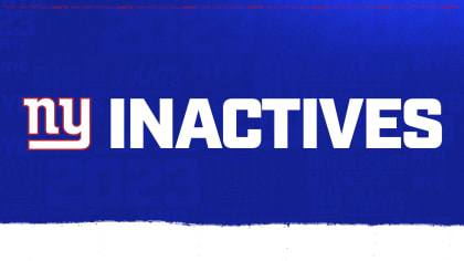 Inactive reports for Sunday's Week 17 NFL games