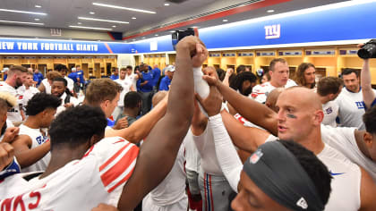 WATCH: Bears' post-game locker room celebration after win vs. Patriots