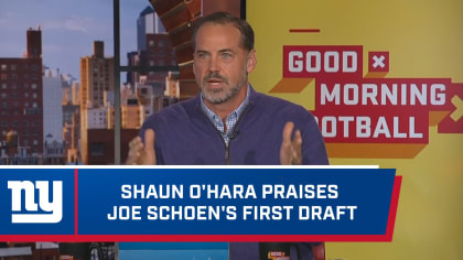 Shaun O'Hara praises GM Joe Schoen's first draft on 'GMFB'