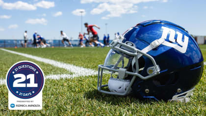 New York Giants offensive tackle Korey Cunningham (79) warms up before an  NFL football game against the Dallas Cowboys, Sunday, Dec. 19, 2021, in  East Rutherford, N.J. The Dallas Cowboys defeated the