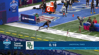 Baylor WR Tyquan Thornton runs unofficial 4.21 40-yard dash ...