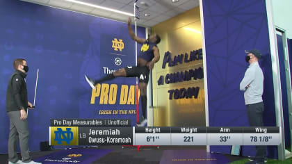 2021 NFL draft: Notre Dame LB Jeremiah Owusu-Koramoah film room