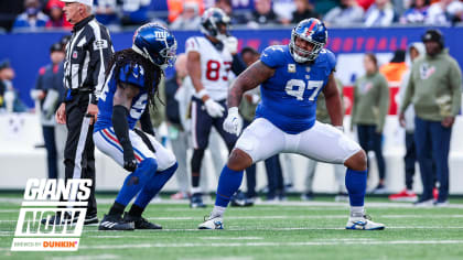 New York Giants cornerback Jason Pinnock (27) takes the field to face the  Detroit Lions in an NFL football game Sunday, Nov. 20, 2022, in East  Rutherford, N.J. (AP Photo/Adam Hunger Stock