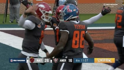 Ole Miss TE Kenny Yeboah gets major air for insane TD grab in traffic